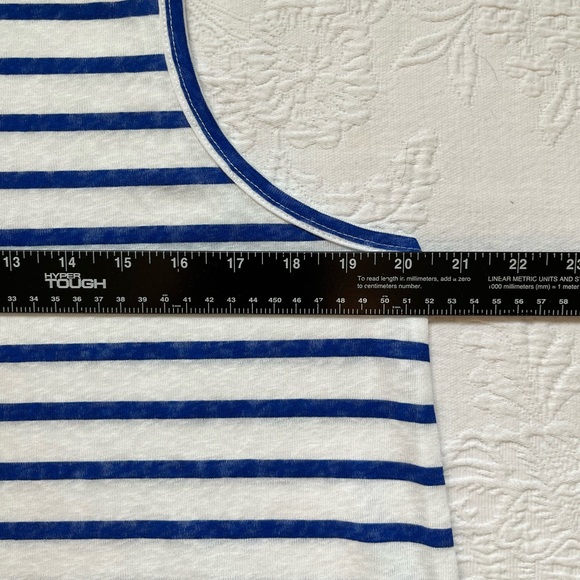 NWT LOFT Stripe Cotton Blend Racerback Tank Top Size L - Picture 9 of 10